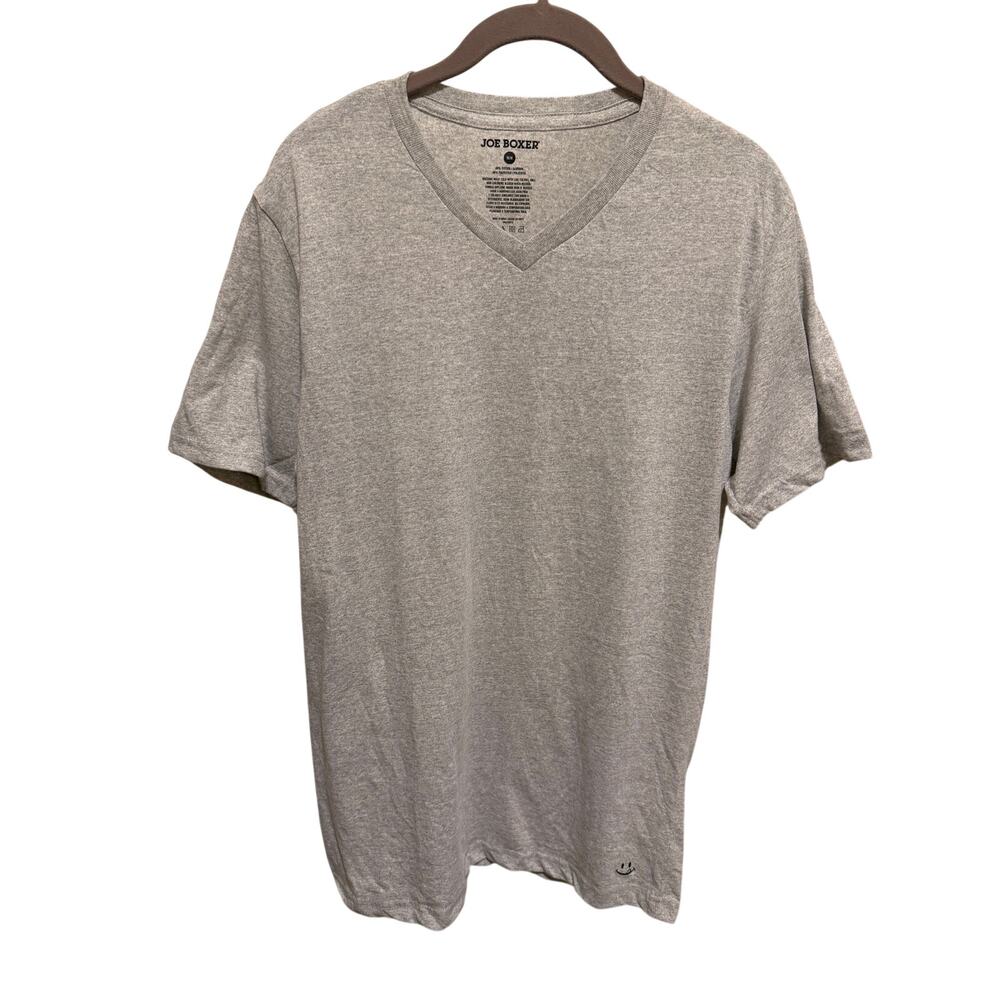 Joe Boxer Men's Grey Short Sleeve V-Neck T-Shirt Size M
